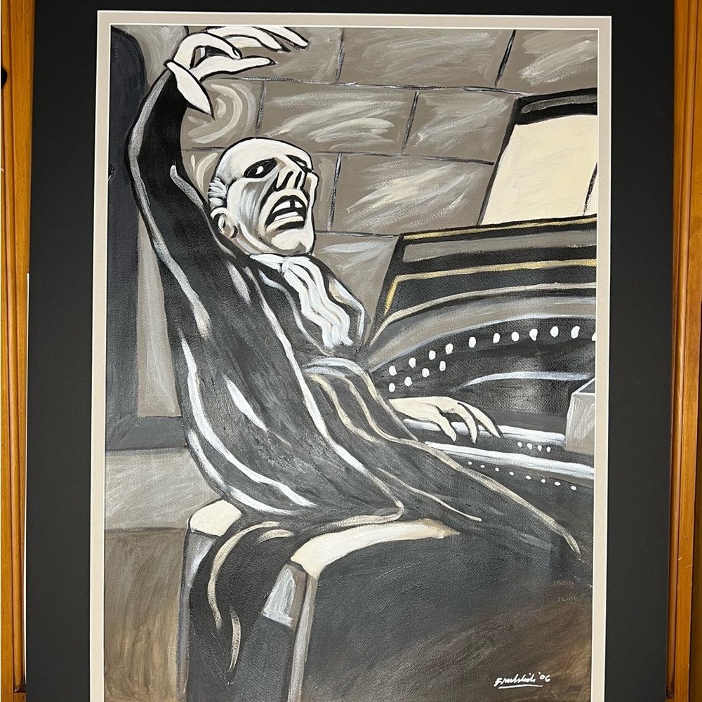 Artist John Froehlich Large Original 2006 Acrylic Wash “Musician” 22.5” x 30” - Picture 10 of 16